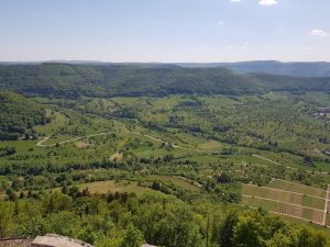 Blick von der Burg Hohenneuffen auf die Schwäbische A Blick von der Burg Hohenneuffen auf die Schwäbische Alb!