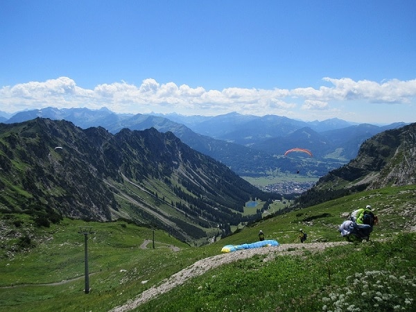 Paragliding oder Tandemfliegen als Alternative auf dem Nebelhorn ab der Bergstation Höfatsblick!