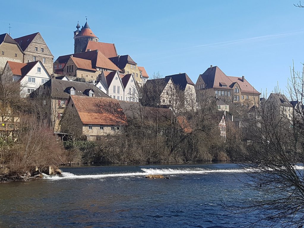 Blick über Neckar auf Besigheim