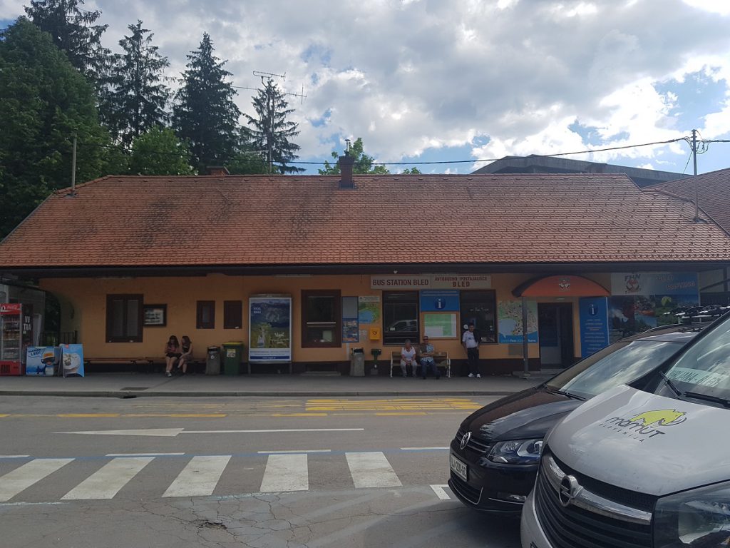 Bushaltestelle in Bled
