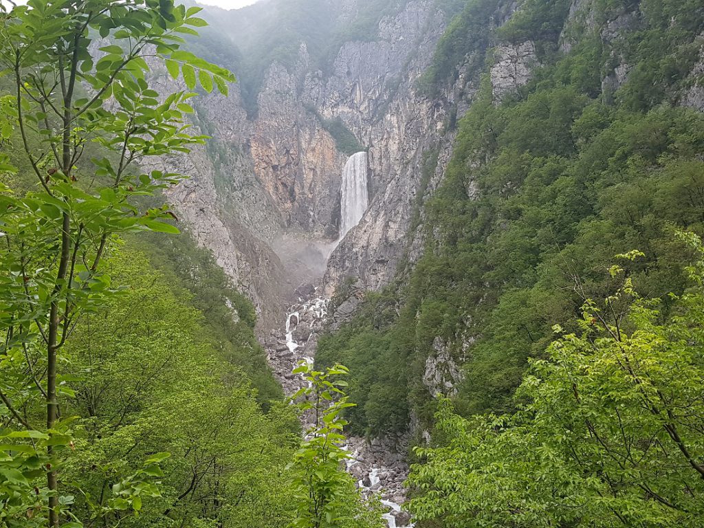 Wasserfall Slap Boka in Slowenien