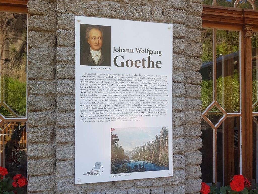Informationstafel Aufenthalt Goethe