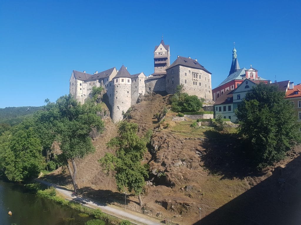 Blick auf die Burg Loket