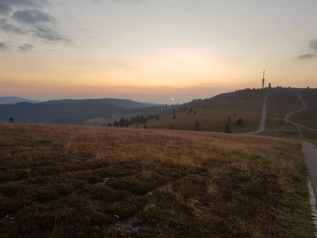Sonnenuntergang auf dem Feldberg
