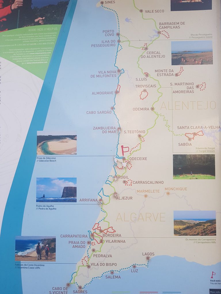 Übersichtskarte vom Fishermans Trail