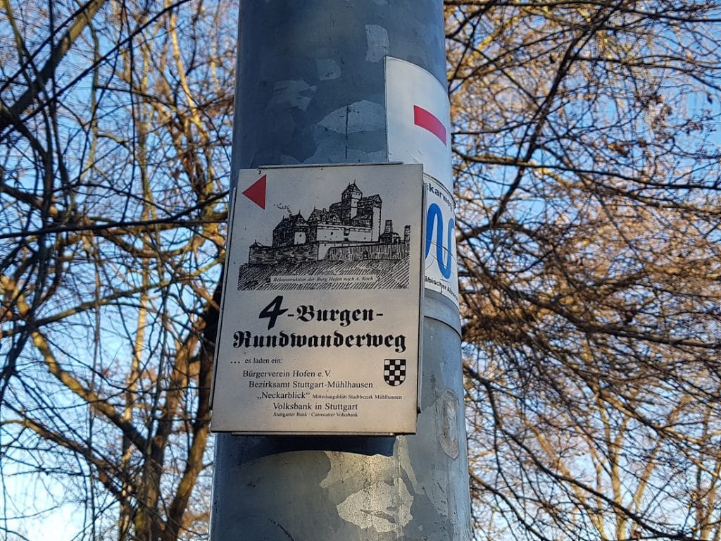 Wegmarkierung 4-Burgen-Rundwandeweg