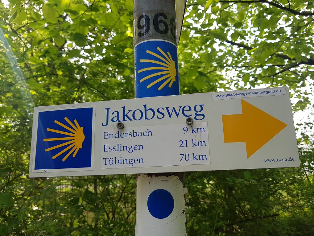 Wegweiser Jakobsweg