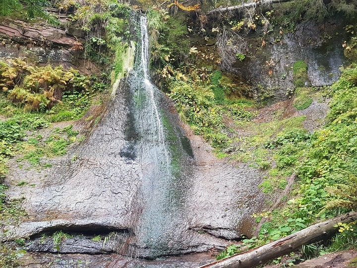 Blick auf den Sankenbach Wasserfall
