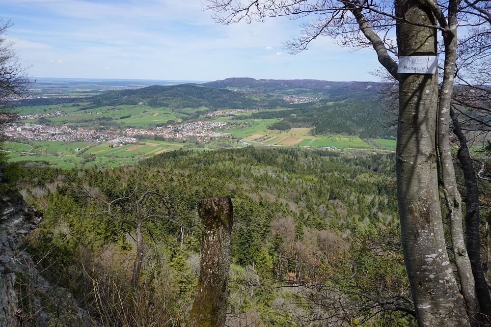 Panoramaaussicht vom Aussichtspunkt Hörnle
