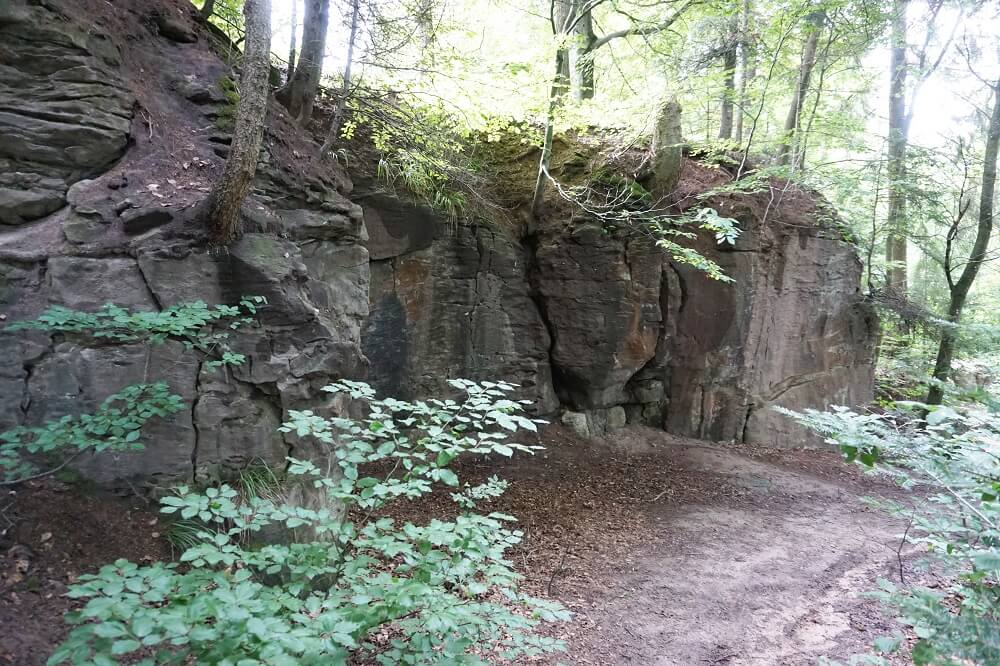 Felswand im Felsenmeer Murrhardt