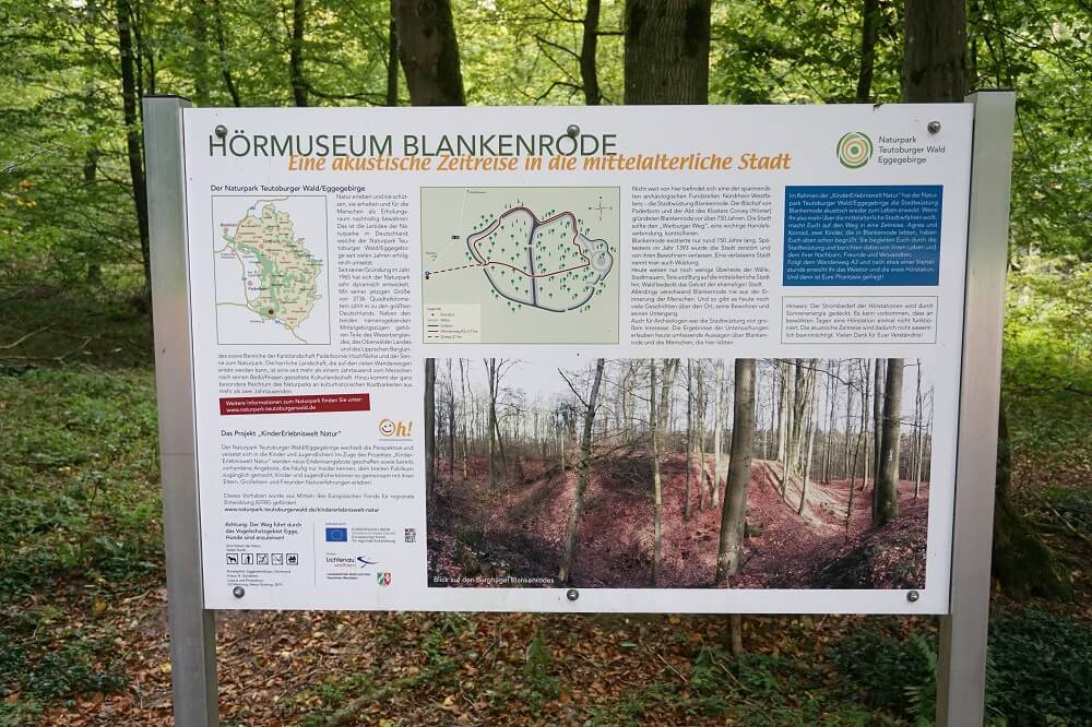 Kleiner Abstecher beim Wandern der Hermannshöhen zum Hörmuseum Blankenrode