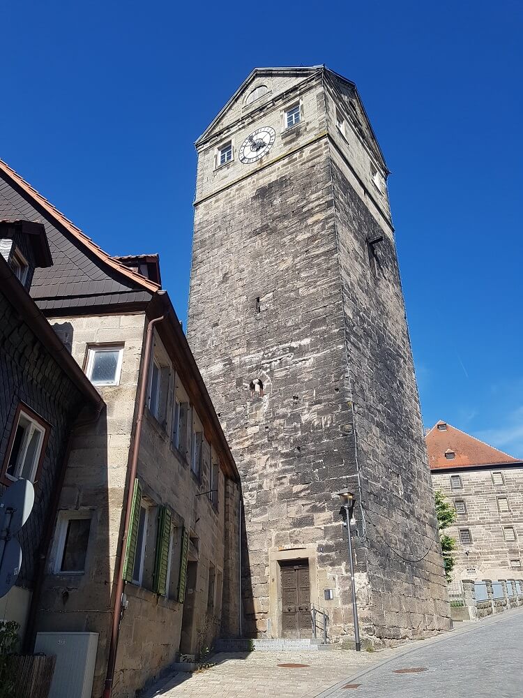 Turm vor der Festung Rosenberg in Kronach