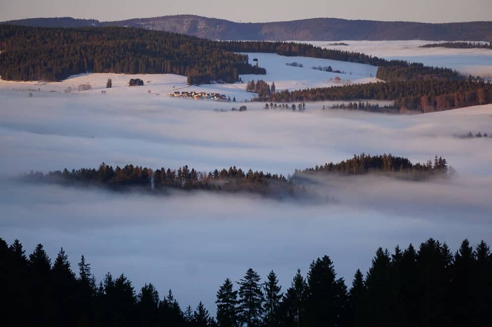 Spektakuläre Nebeldecke über dem Schwarzwald