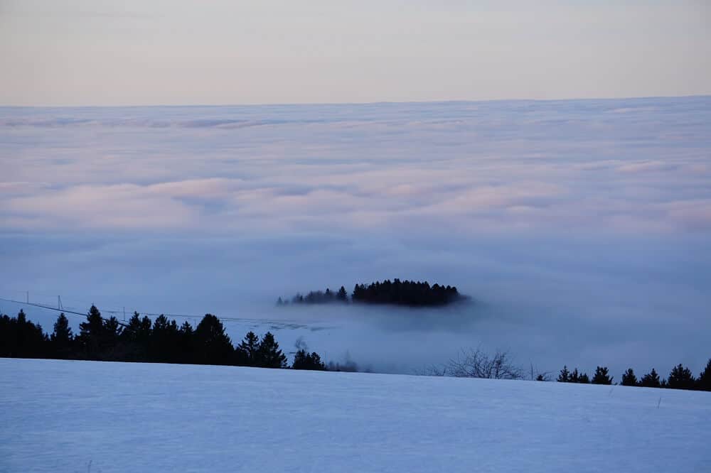 Nebeldecke über dem Schwarzwald