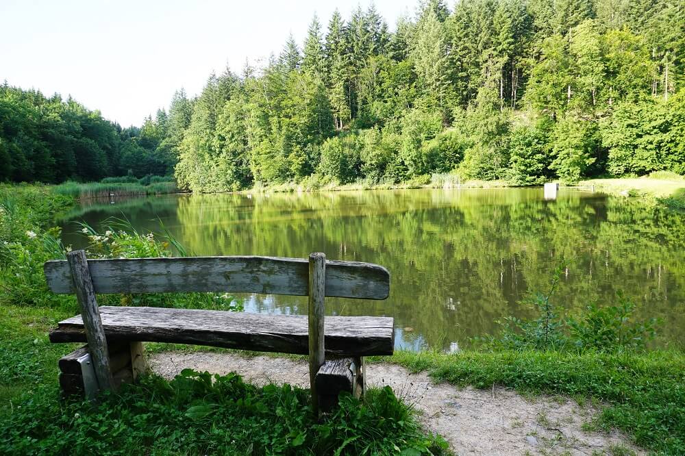 Sitzbank an Hepp-Seen im Rems-Murr-Kreis