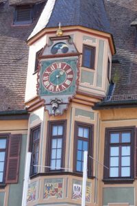 Alte Uhr am Rathausturm Bietigheim