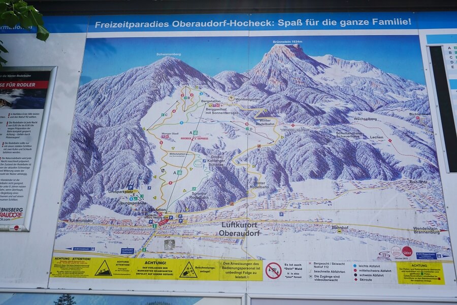 Übersichtskarte Erlebnisberg Oberaudorf-Hocheck