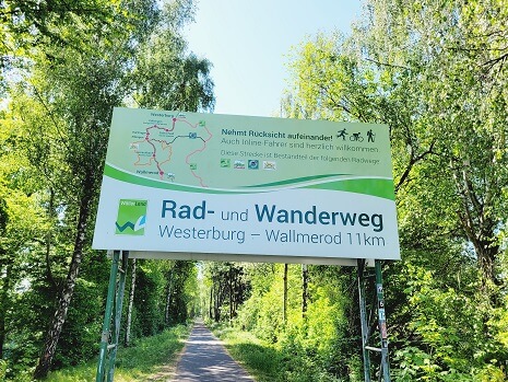 Infotafel Rad- und Wanderweg im Westerwald