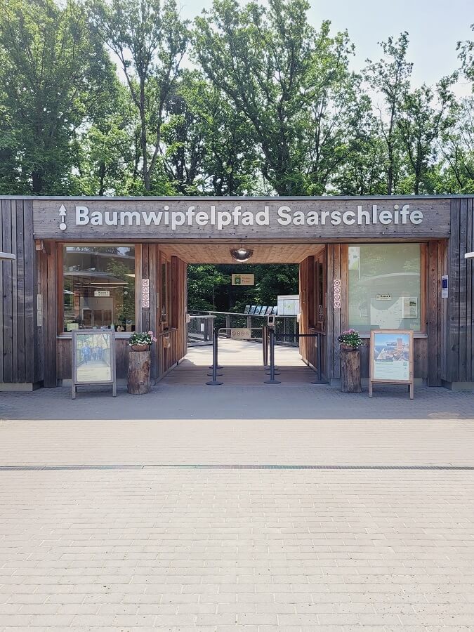 Eingang Baumwipfelpfad Saarschleife
