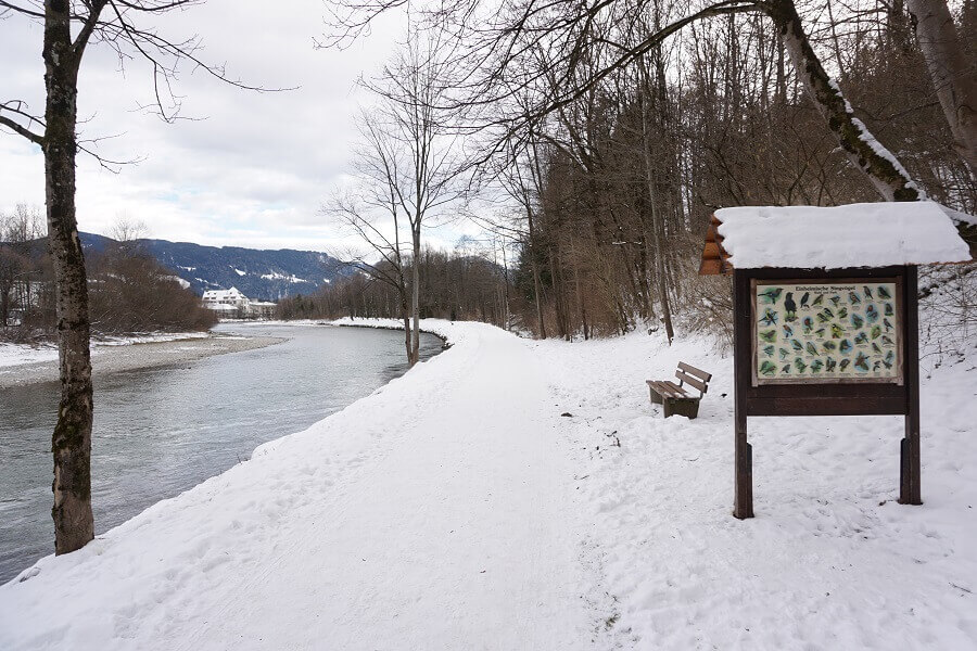 Winterwanderweg in Bad Tölz an der Isar