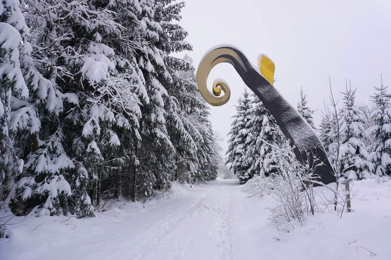 Winterwandern Skulptur Schmallenberg