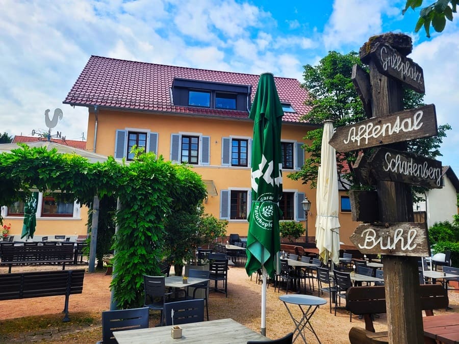 Der Gasthof Zur Traube wäre jetzt die perfekte Einkehrmöglichkeit beim Wandern der Bühler Runde.