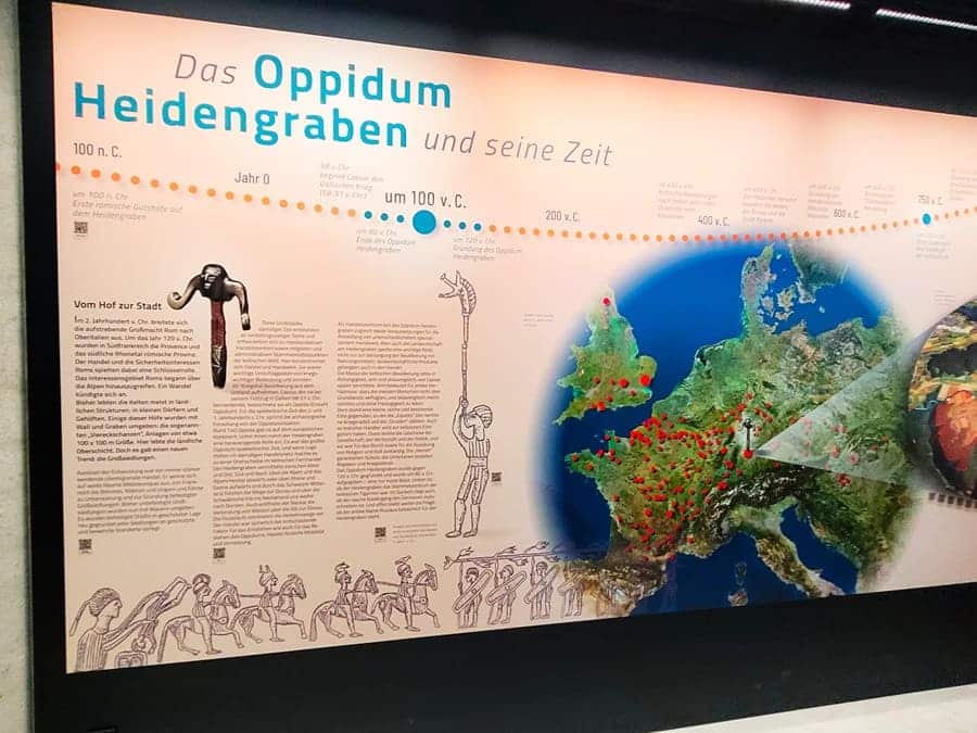 Am Heidengraben befand sich einst die größte keltische Siedlungsanlage Mitteleuropas.