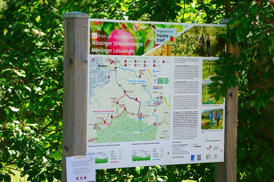 In Mössingen laden gleich zwei Premium-Spazierwanderwege ein: Leisawegle und Streuobstwegle.